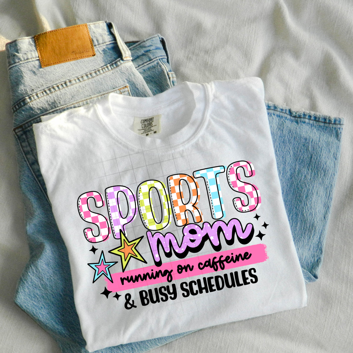 Sports mom colorful (CSC) DTF Transfer