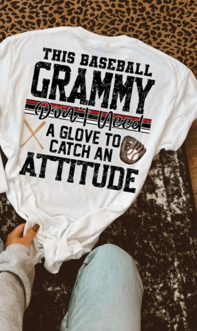 This baseball Grammy dont need a glove to catch an attitude (virgo) 92743 DTF transfer
