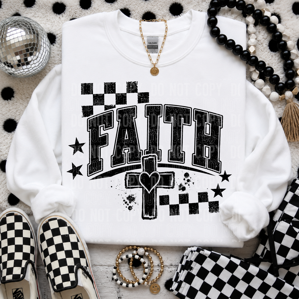 Faith distressed (SBB) DTF Transfer