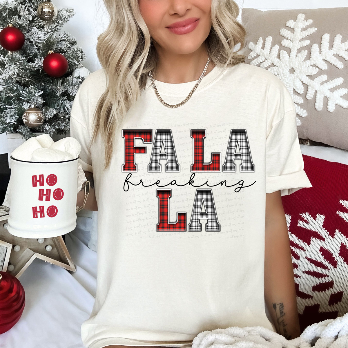 Fa La Freaking La Plaid Font 116387 DTF Transfer