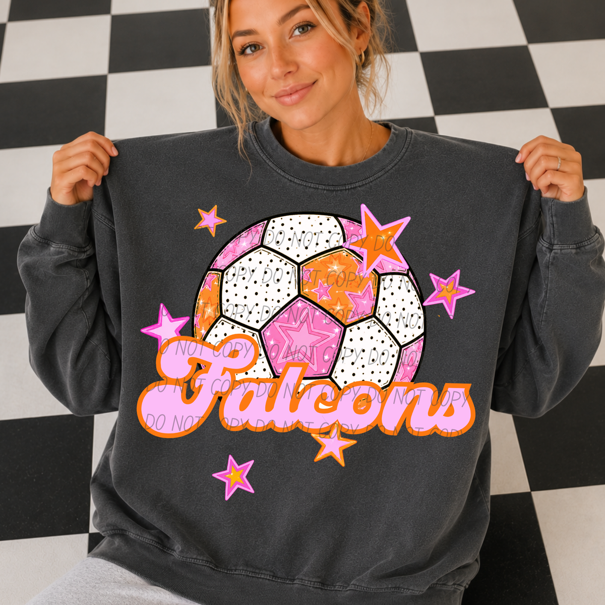 Falcons pink soccer (City) DTF transfer