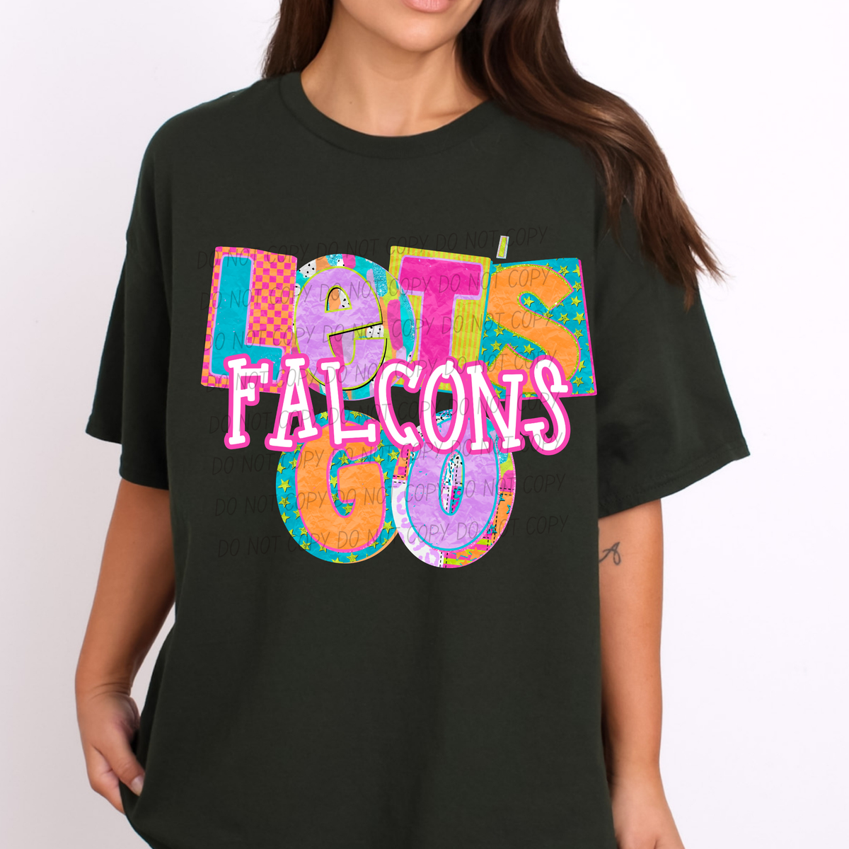 Falcons Patchwork Pep Club (City) DTF Transfer