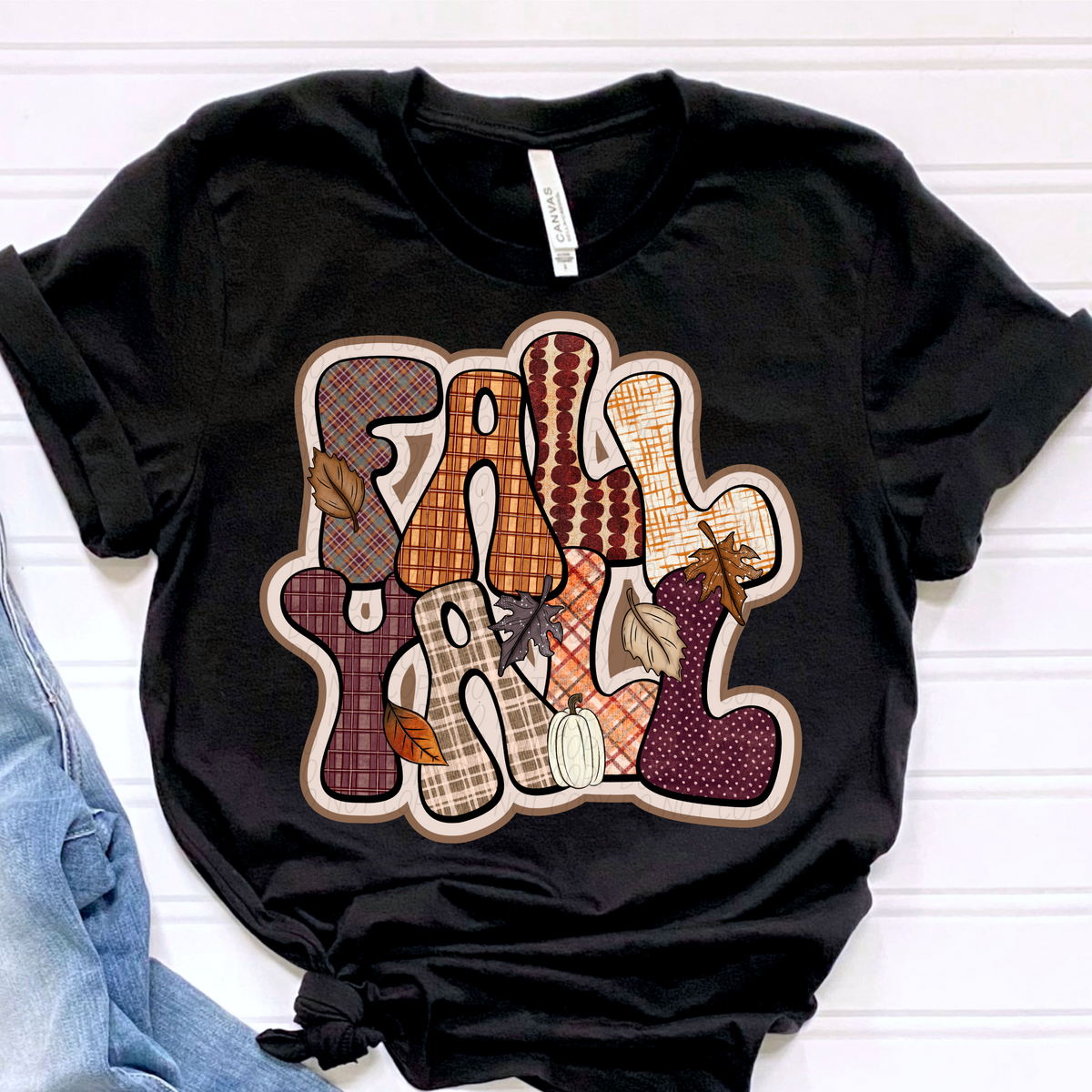 Fall yall retro TANNED FONTS CITY DTF transfer