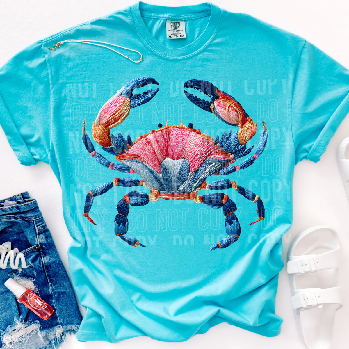 Faux yarn crab (SBB) Sunday Special DTF transfer