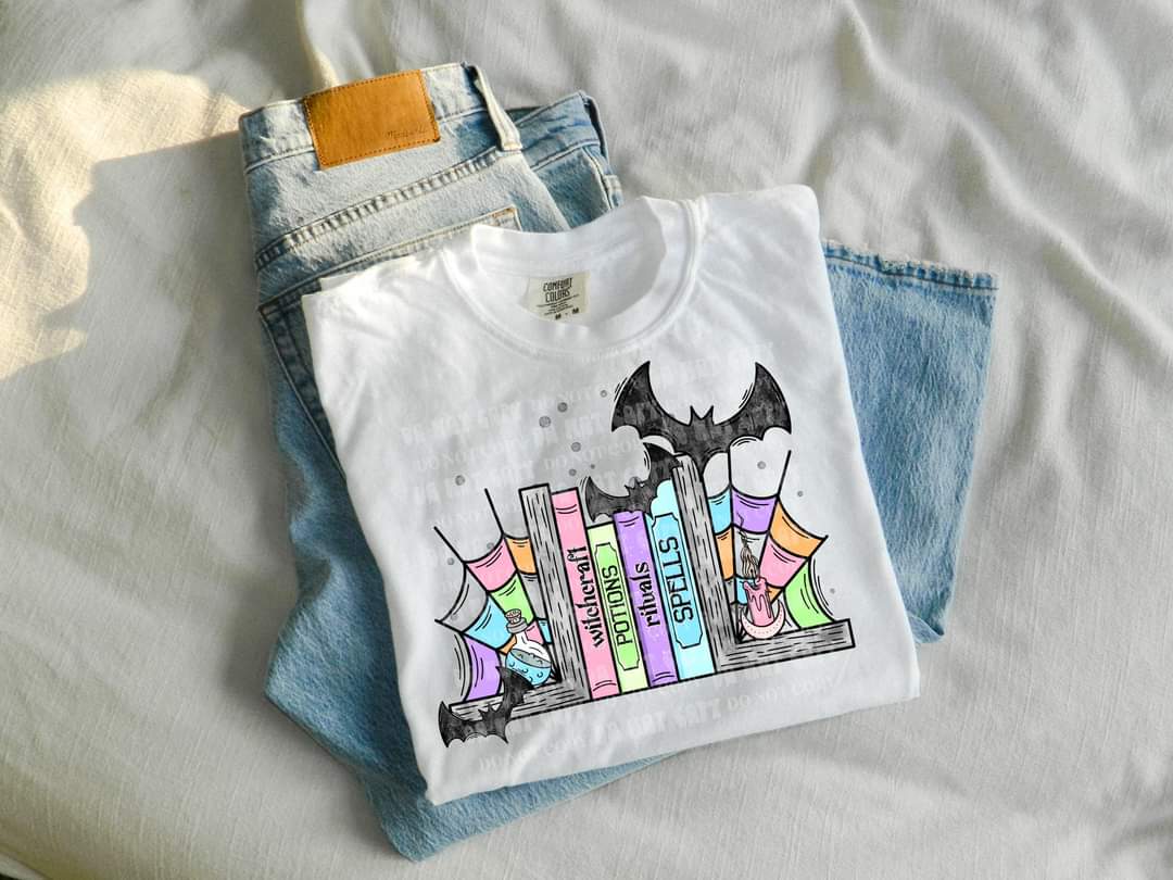 Witch craft books BRIGHT colors (CSC) DTF TRANSFER
