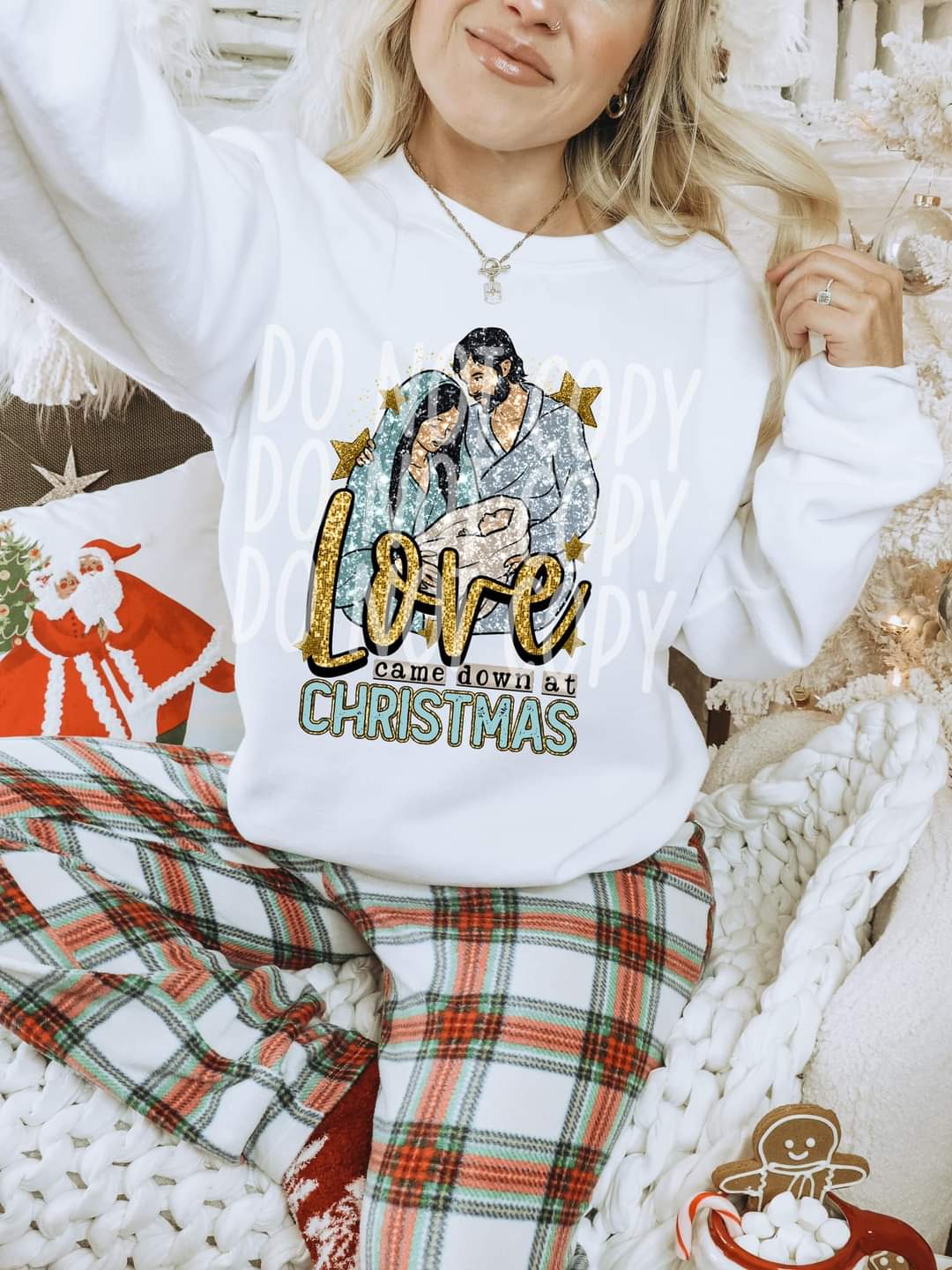 Love came down at Christmas DTF TRANSFER