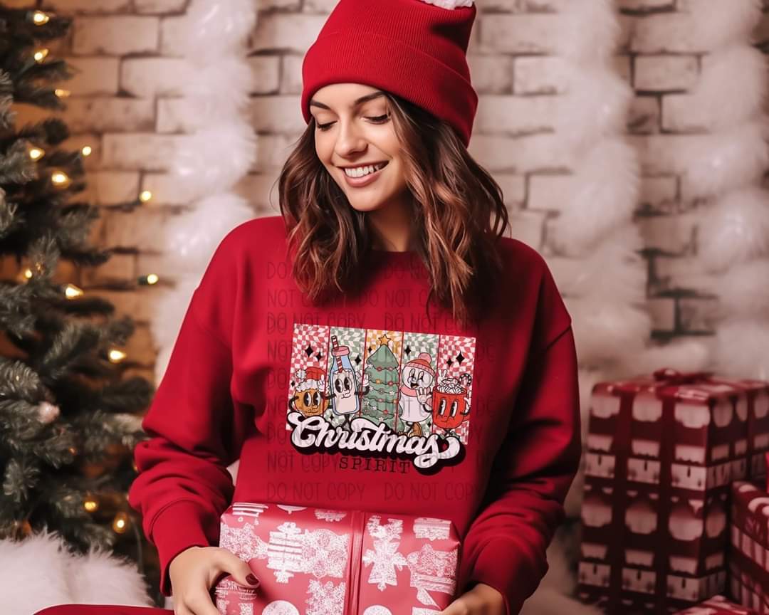 Christmas spirit DTF TRANSFERS