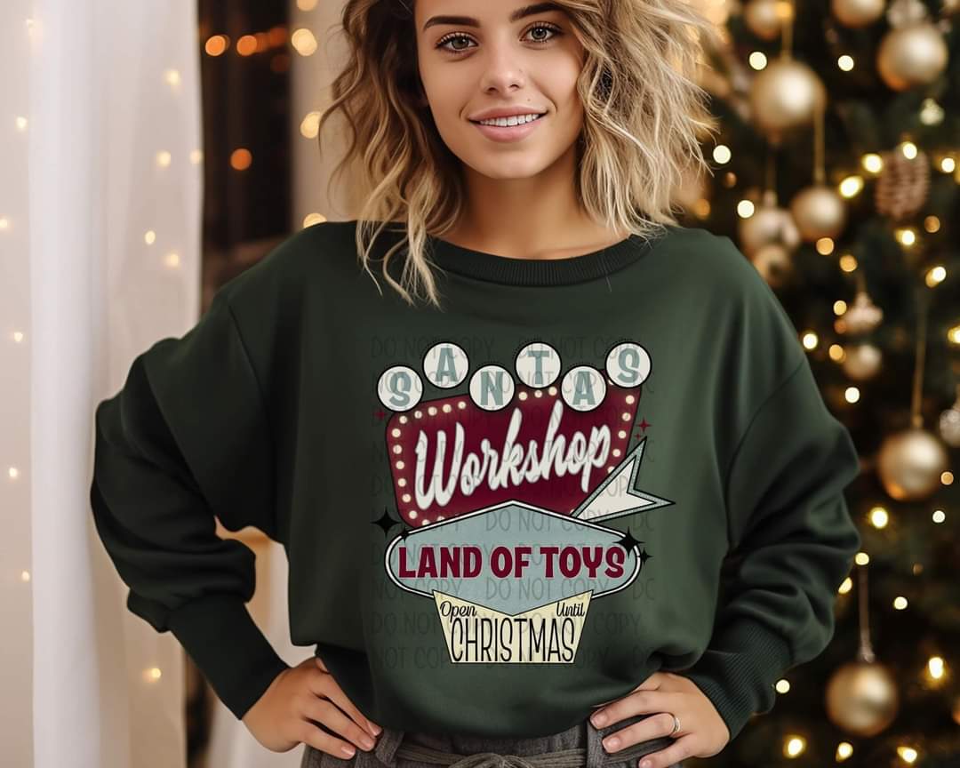 Santa's workshop land of toys DTF TRANSFERS