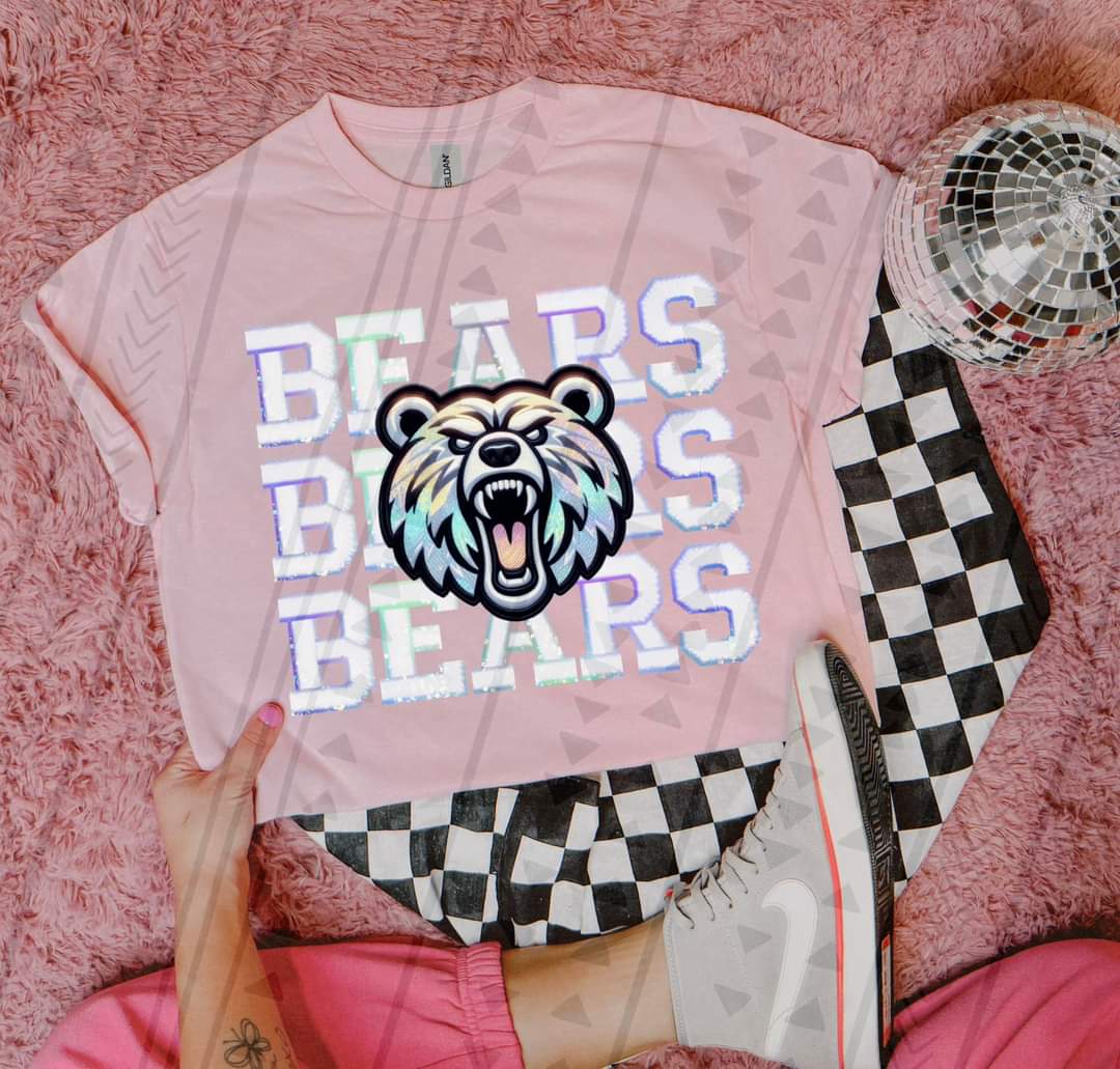 Bears stacked (bear) DTF transfer