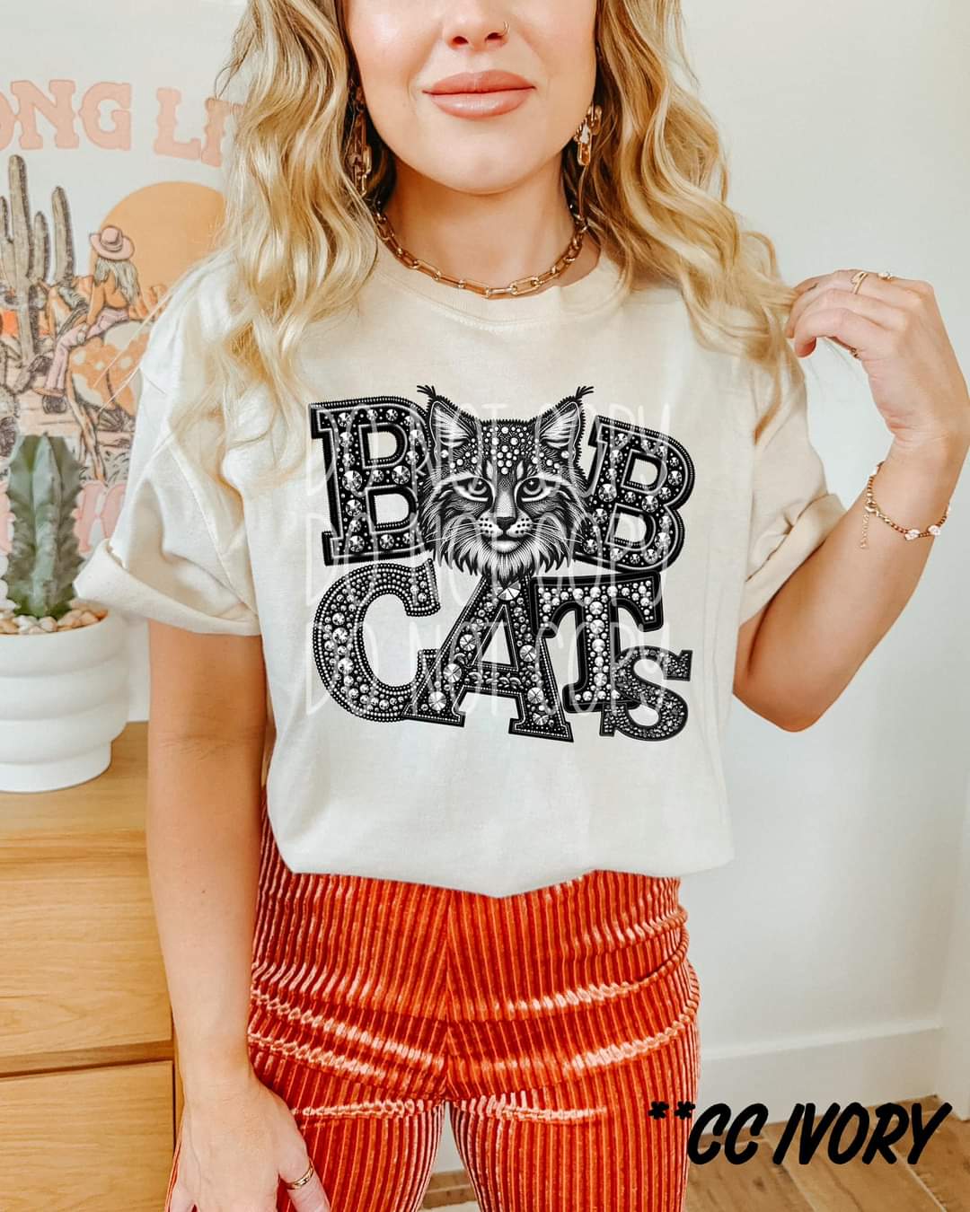 Bob cats sequins DTF transfer