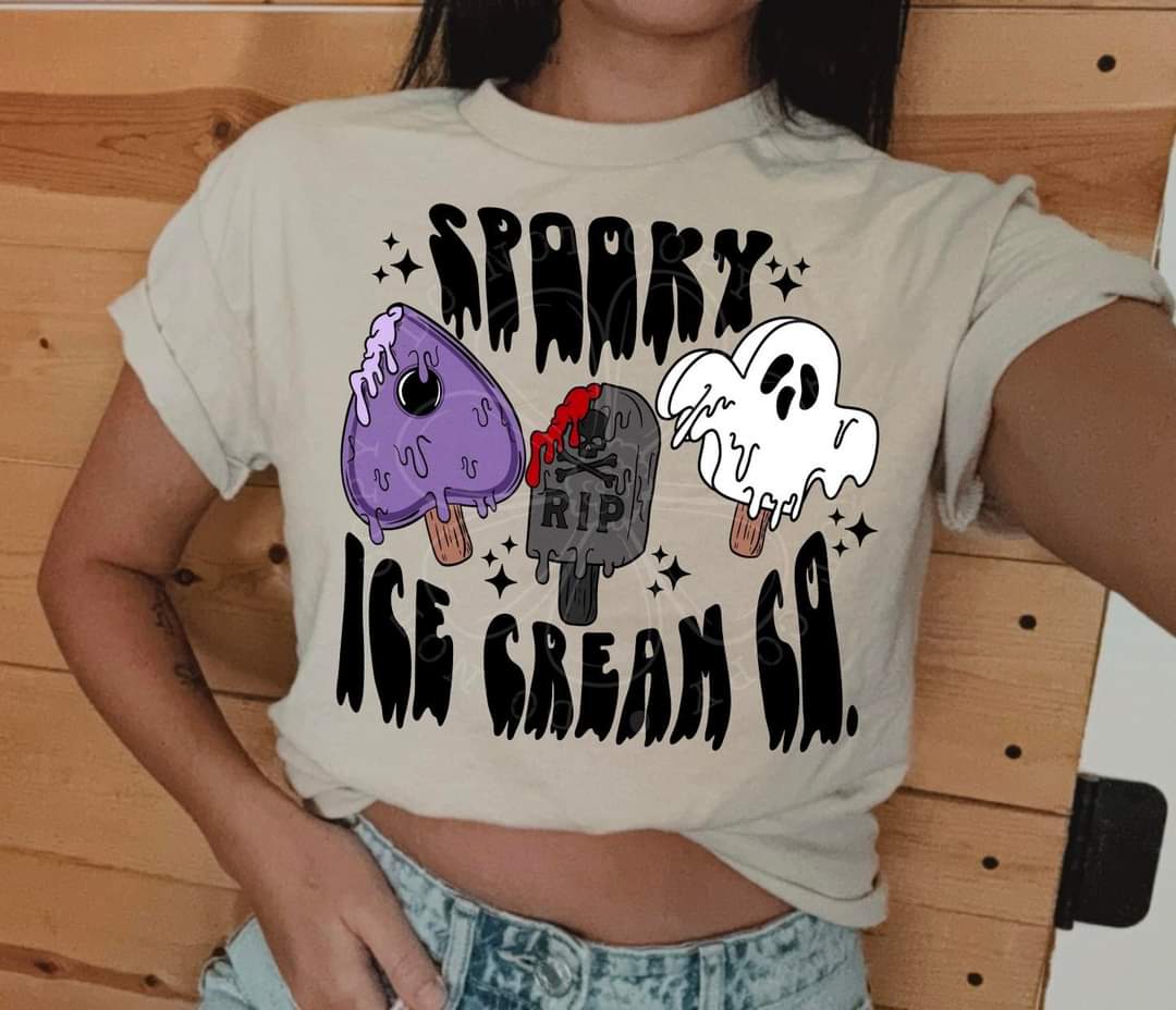 Spooky ice cream Co. Lyttle DTF transfer