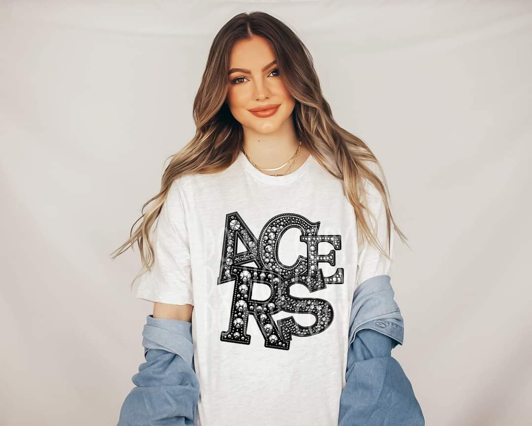 Acers RHINESTONE DTF transfer