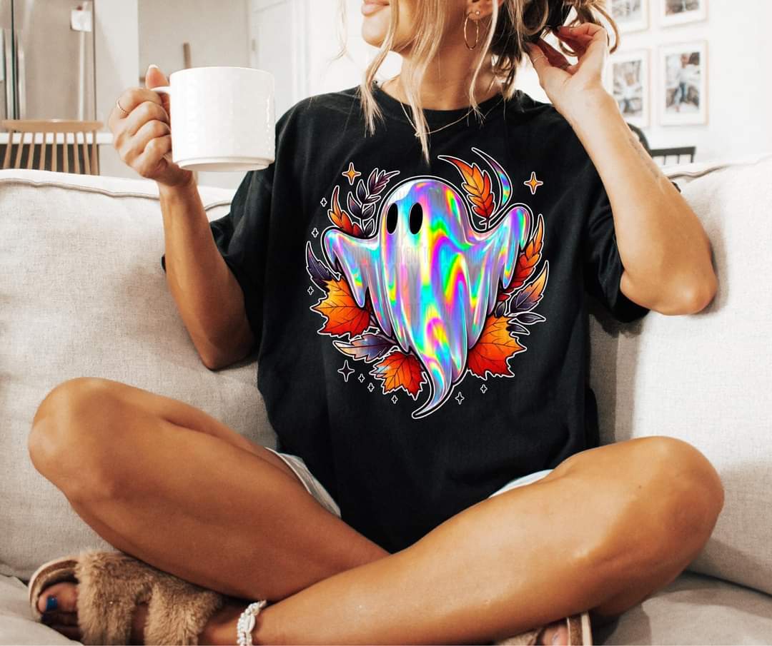 Holographic ghost with leaves DTF transfer