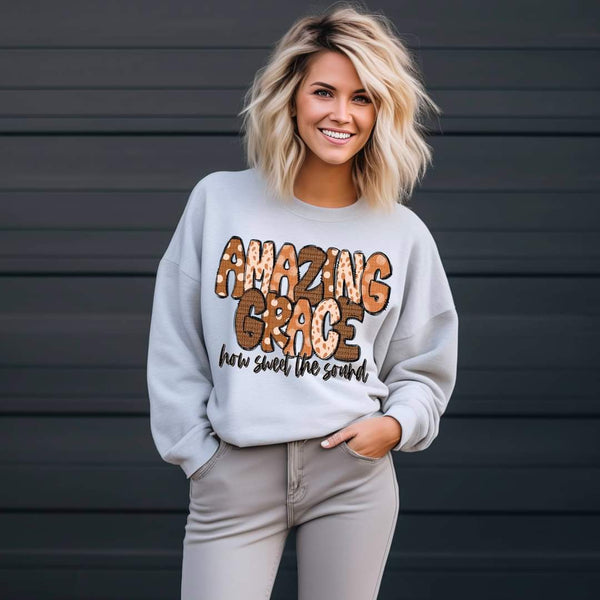 Amazing Grace how sweet the sound DTF transfer