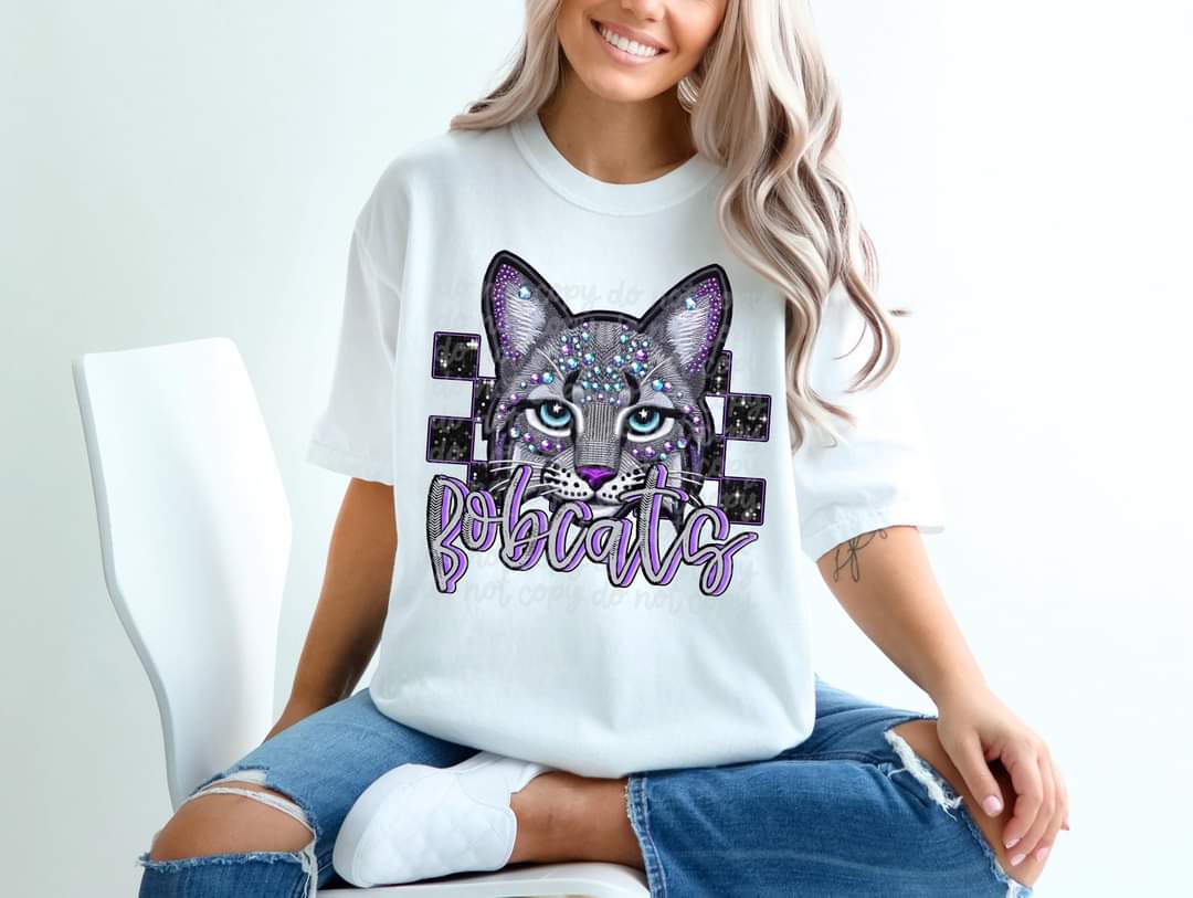 Bobcats (stones) (c's)  DTF transfer