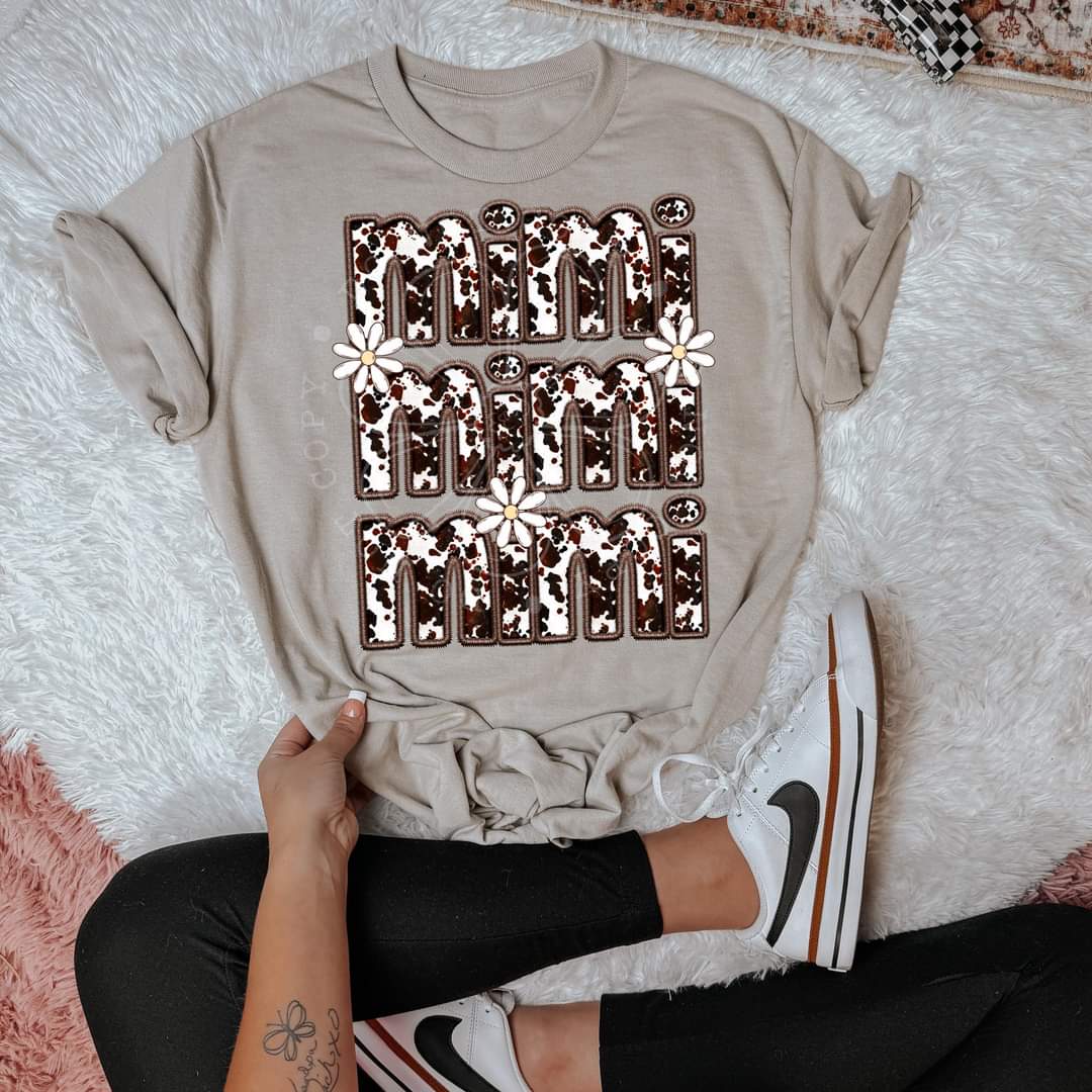 Mimi cowhide stacked lyttle 45186 DTF transfers