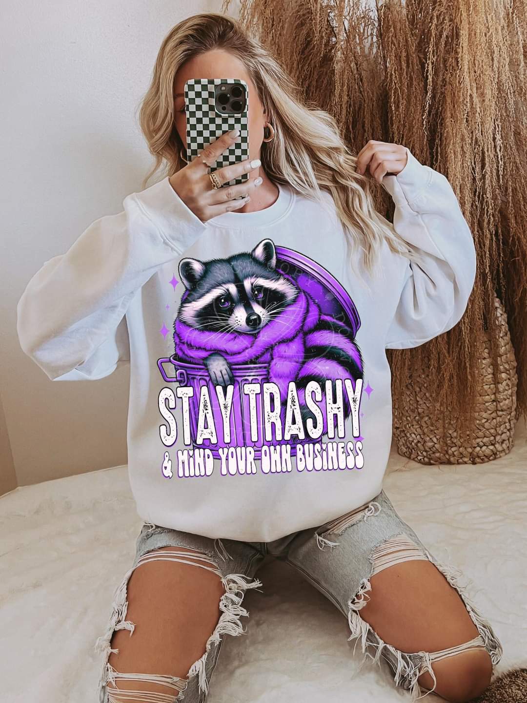 Stay trashy and mind your own business lyttle 45171 DTF transfer