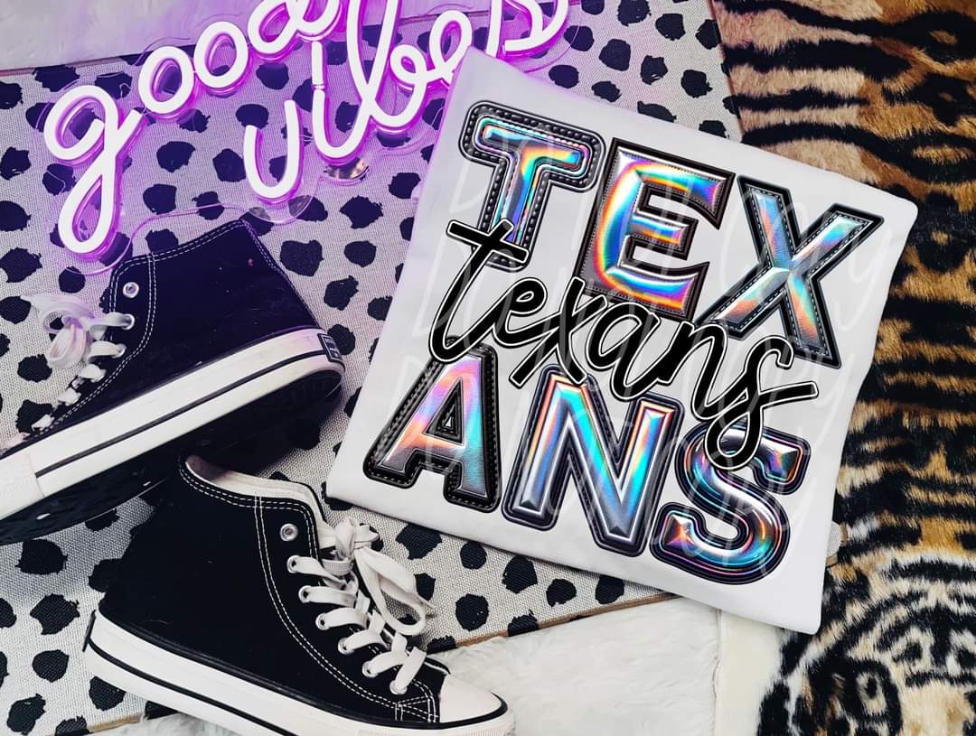Texans holographic 45333 DTF TRANSFER
