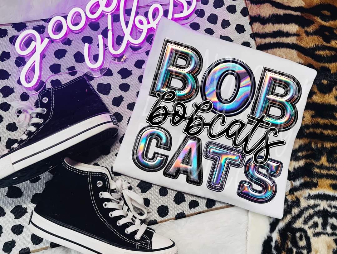 Bobcats holographic 45330 DTF TRANSFER