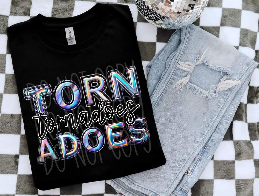 Tornadoes holographic 45326 DTF TRANSFER