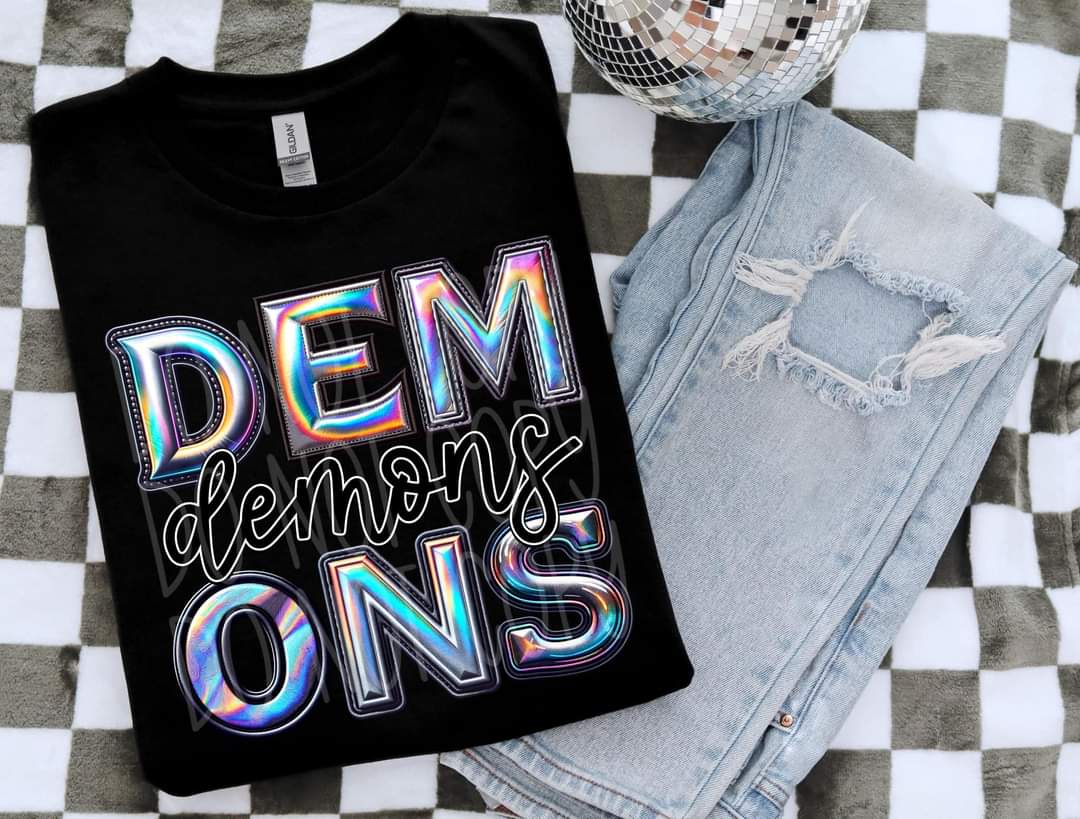 Demons holographic 45324 DTF TRANSFER