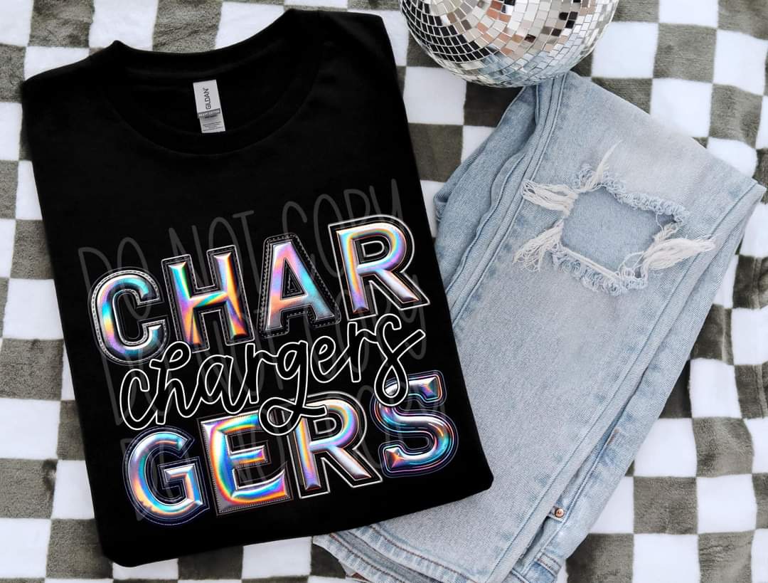 Chargers holographic 45321 DTF TRANSFER