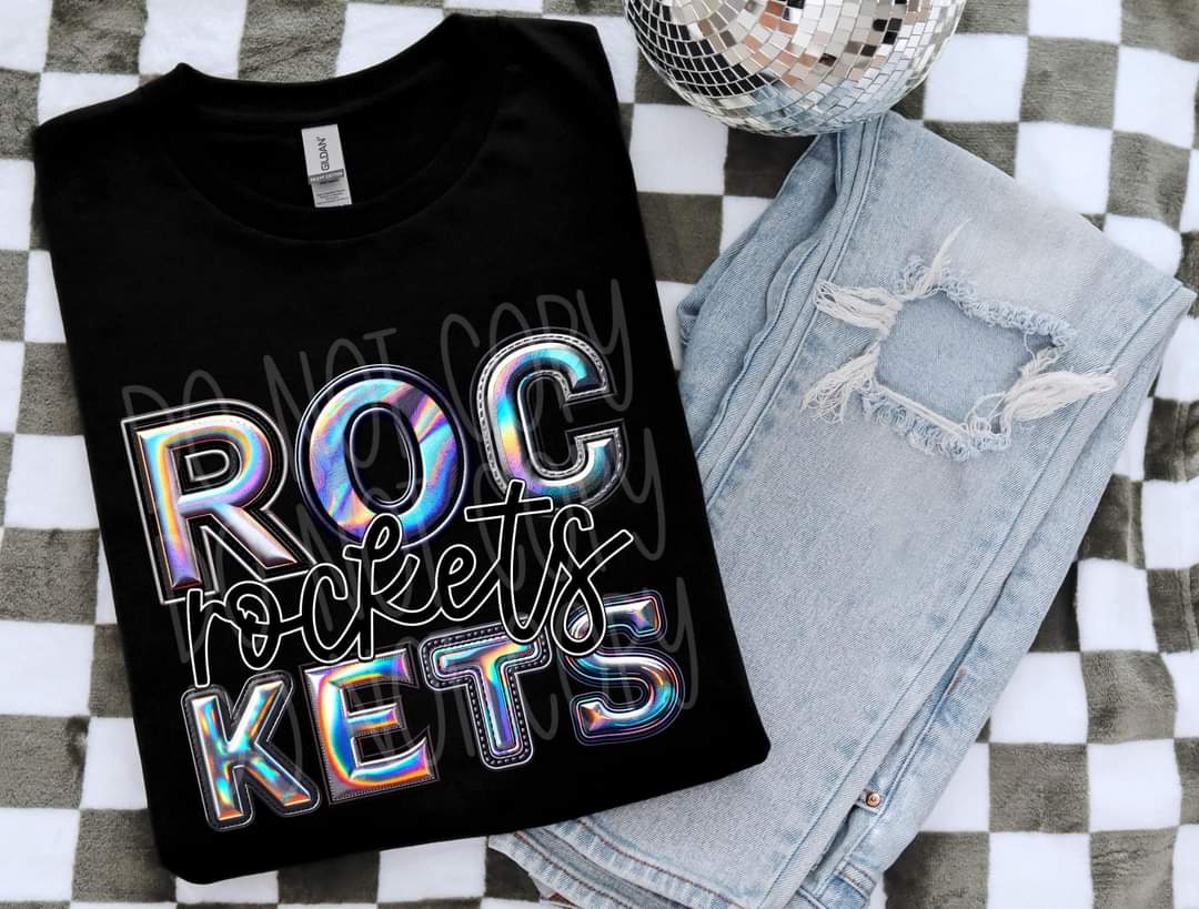 Rockets holographic 45320 DTF TRANSFER