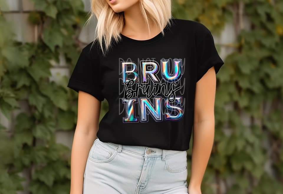 Bruins holographic 45468 DTF TRANSFER