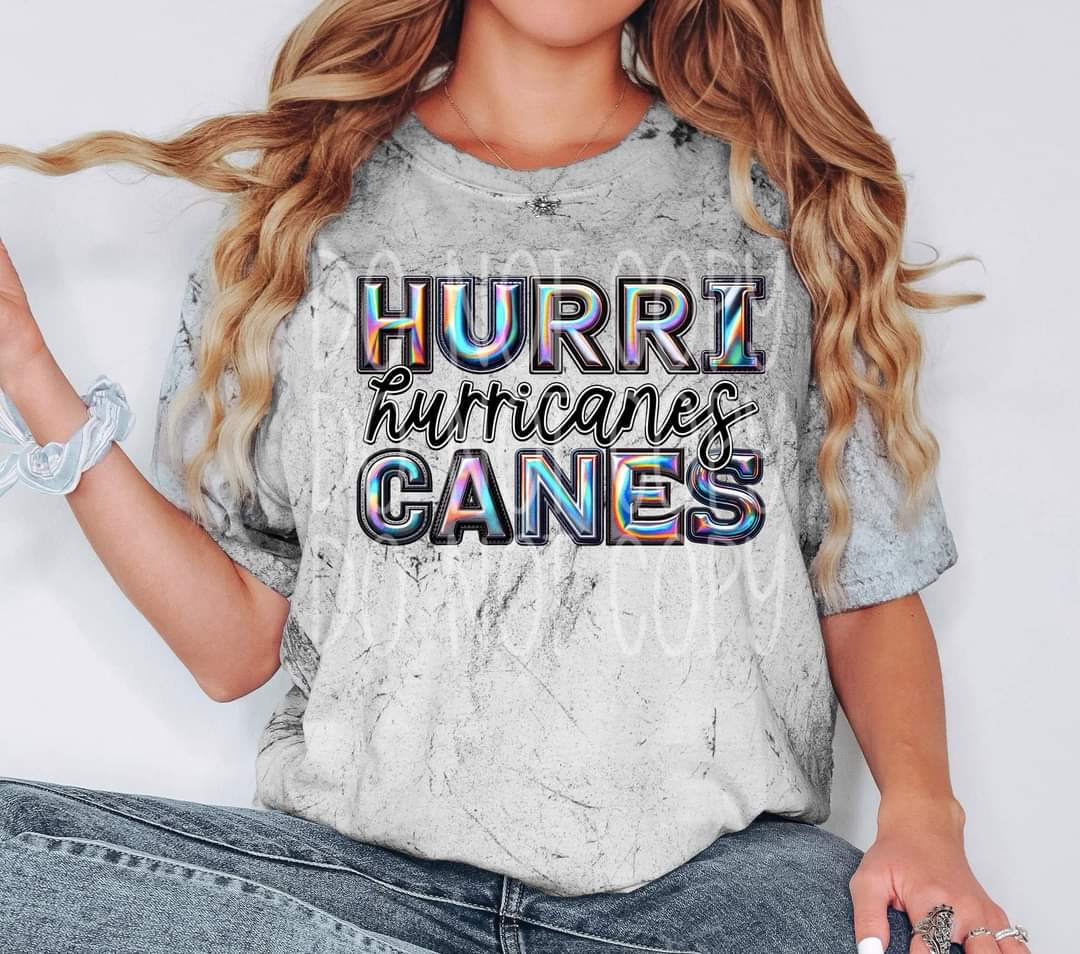 Hurricanes holographic 45467 DTF TRANSFER