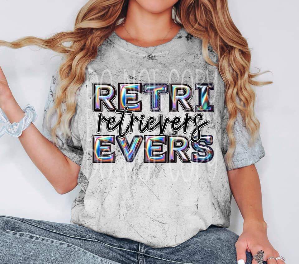 Retrievers holographic 45465 DTF TRANSFER