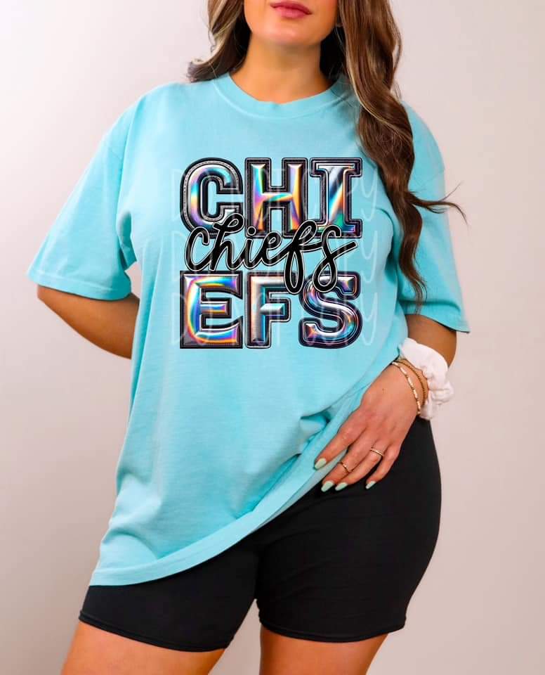 Chiefs holographic 45463 DTF TRANSFER