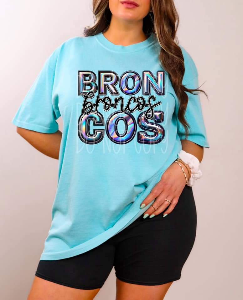 Broncos holographic 45460 DTF TRANSFER