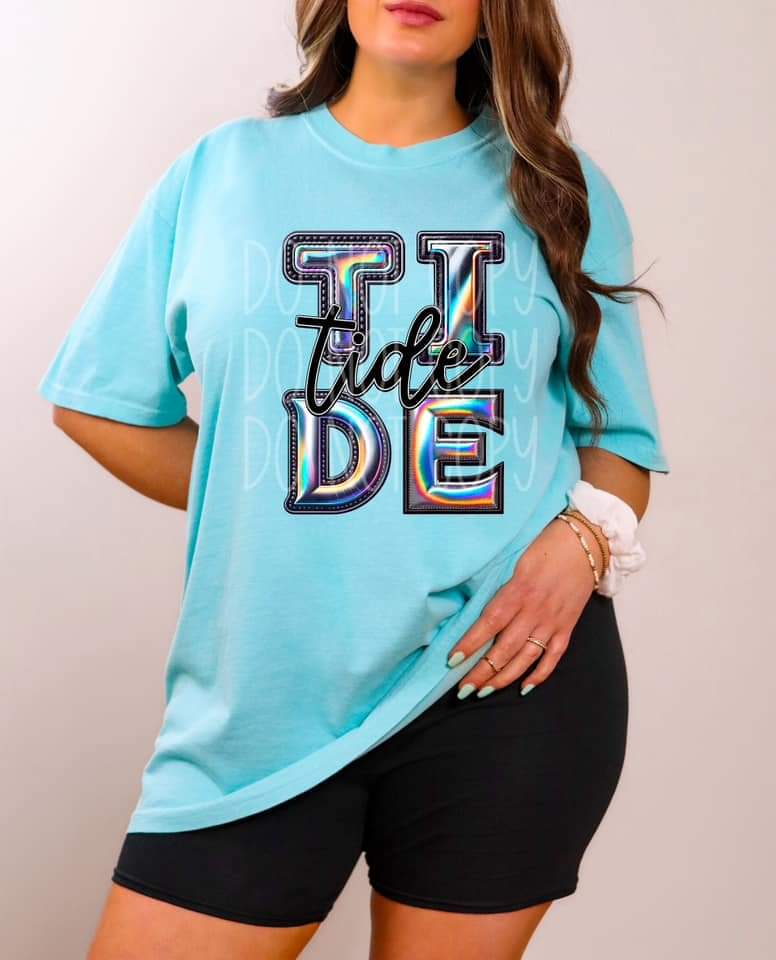 Tide holographic 45458 DTF TRANSFER