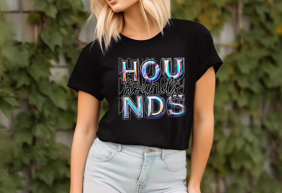 Hounds holographic 45451 DTF TRANSFER