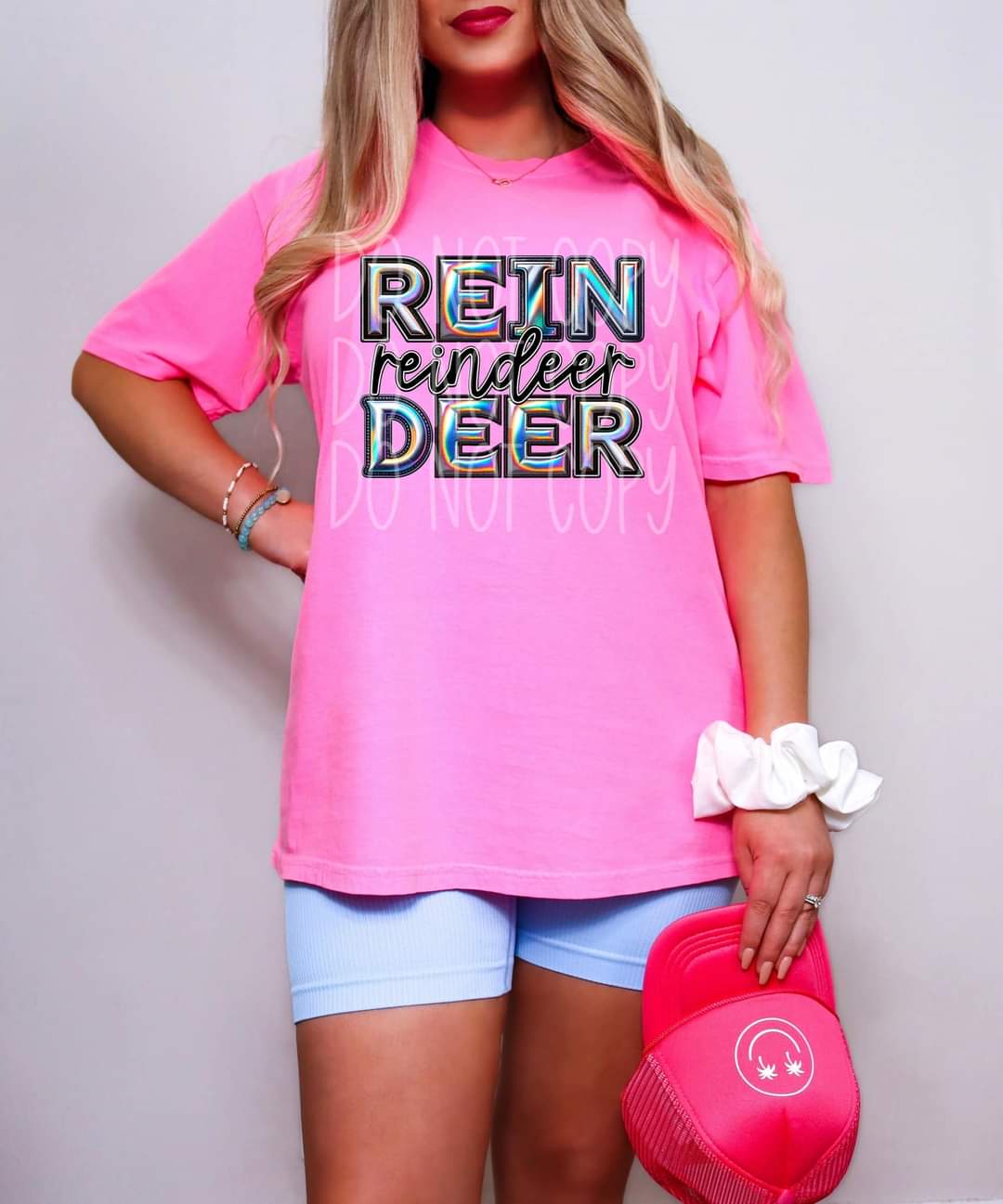 Reindeer holographic 45449 DTF TRANSFER
