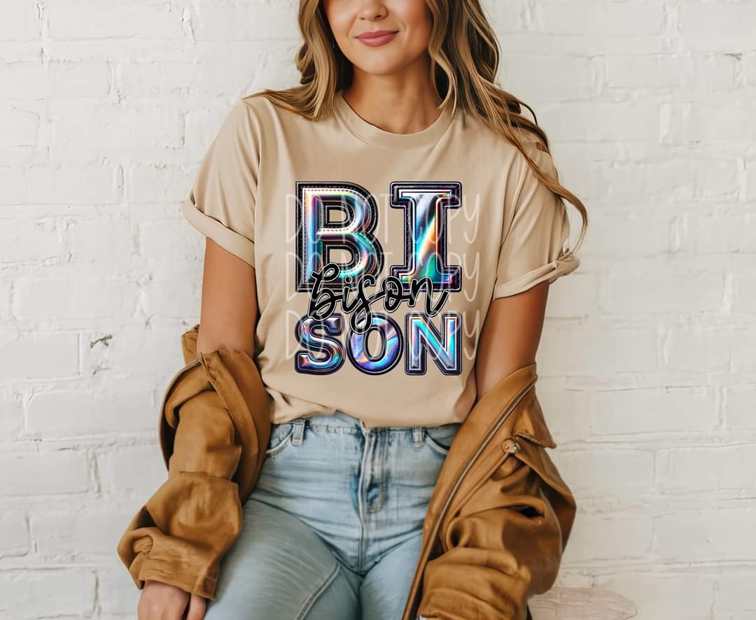 Bison holographic 45446 DTF TRANSFER