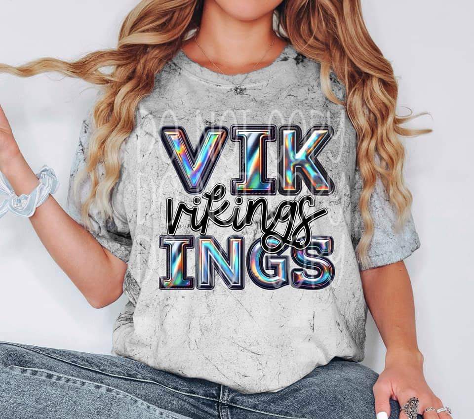 Vikings holographic 45441 DTF TRANSFER