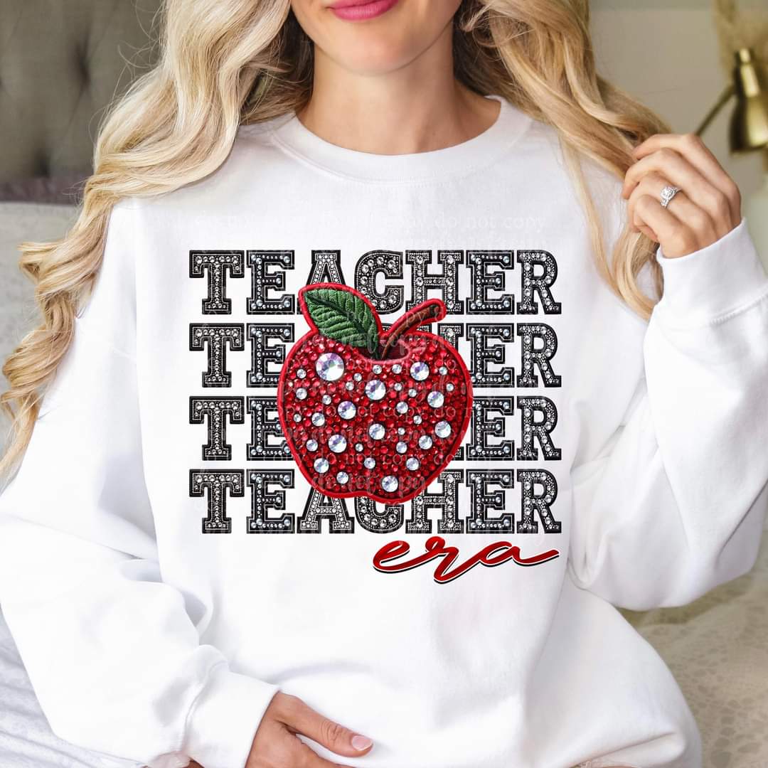 Teacher era stacked TDD 45481 DTF transfer