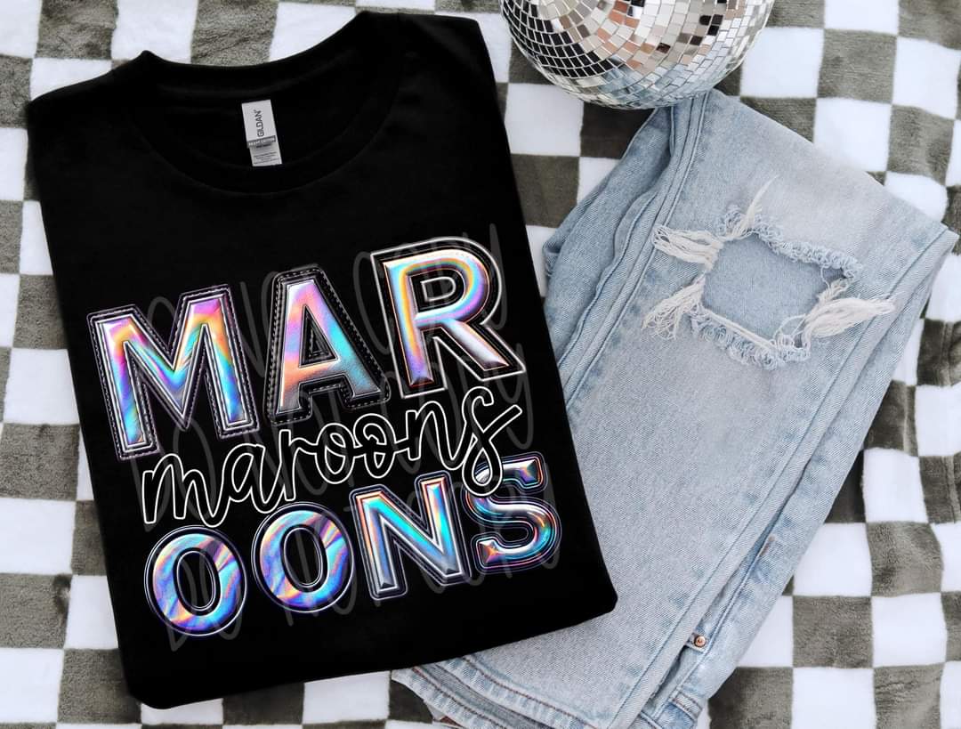 Maroons holographic 45551 DTF TRANSFER