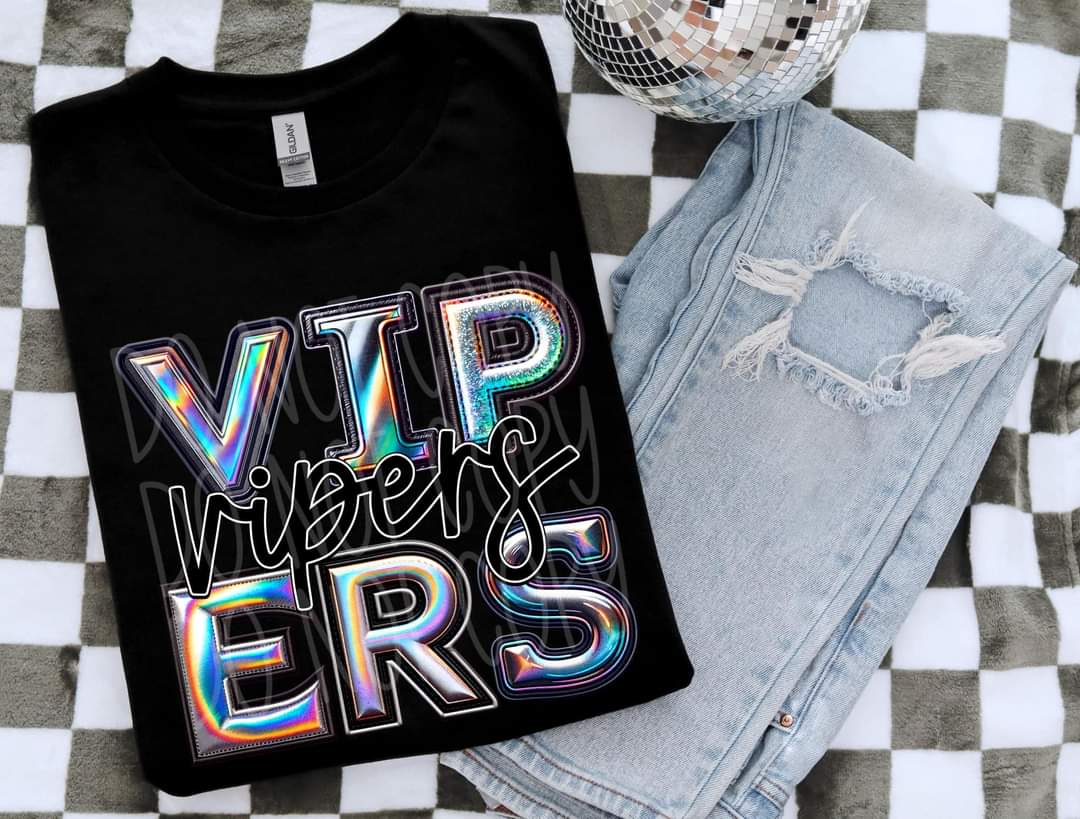 Vipers holographic 45548 DTF TRANSFER