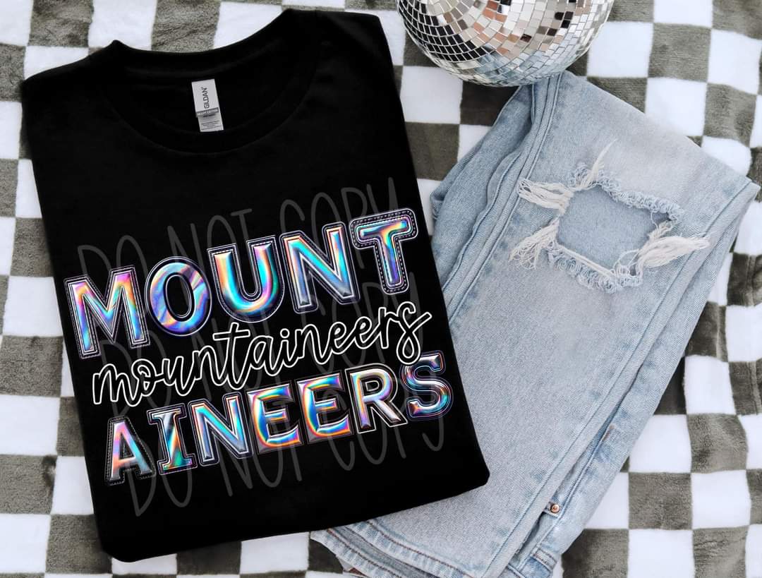 Mountaineers holographic 45547 DTF TRANSFER