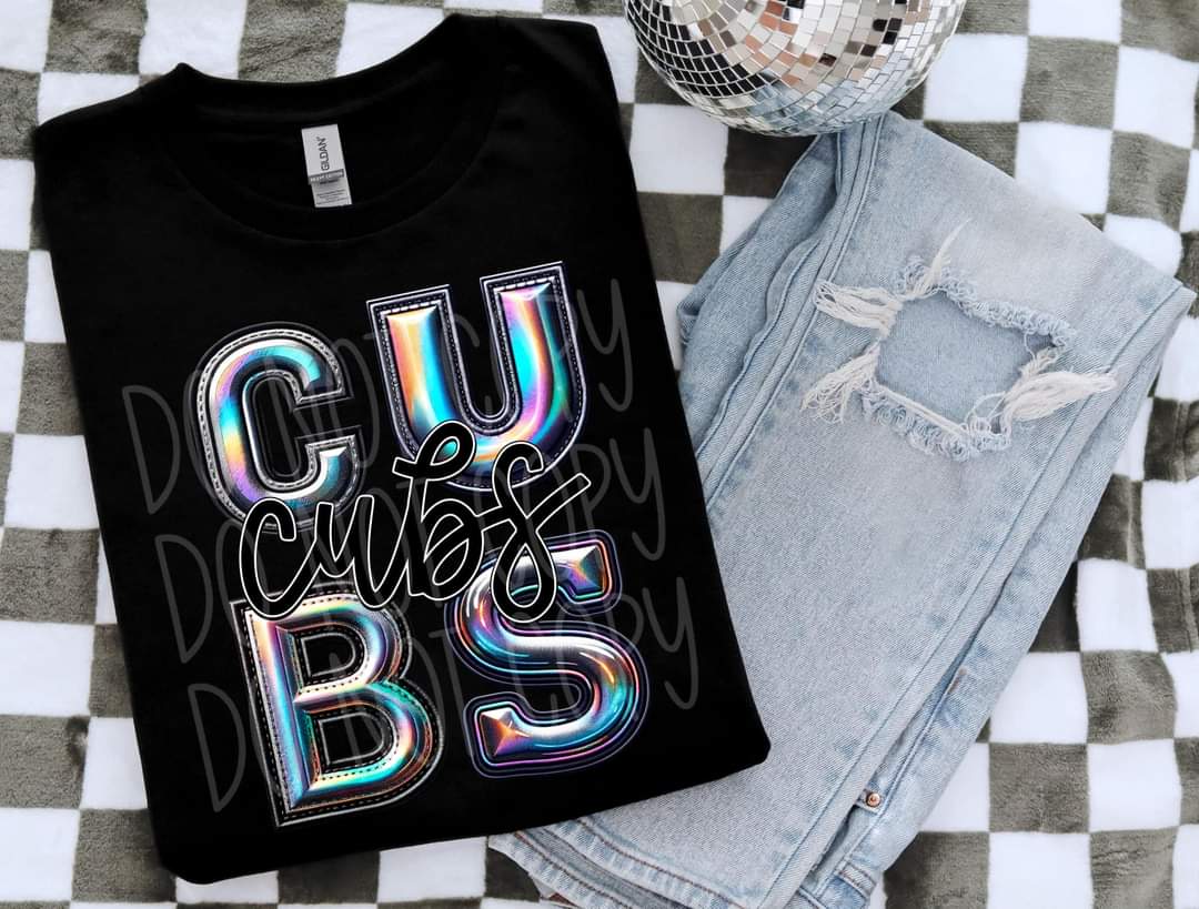 Cubs holographic 45542 DTF TRANSFER