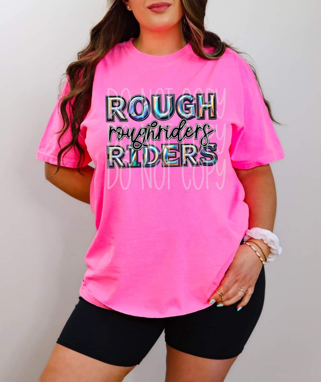 Roughriders holographic 45531 DTF TRANSFER