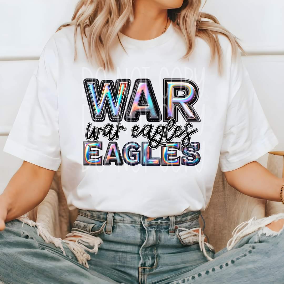 War eagles holographic 45521 DTF TRANSFER