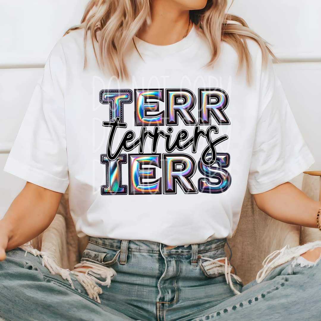 Terriers holographic 45517 DTF TRANSFER