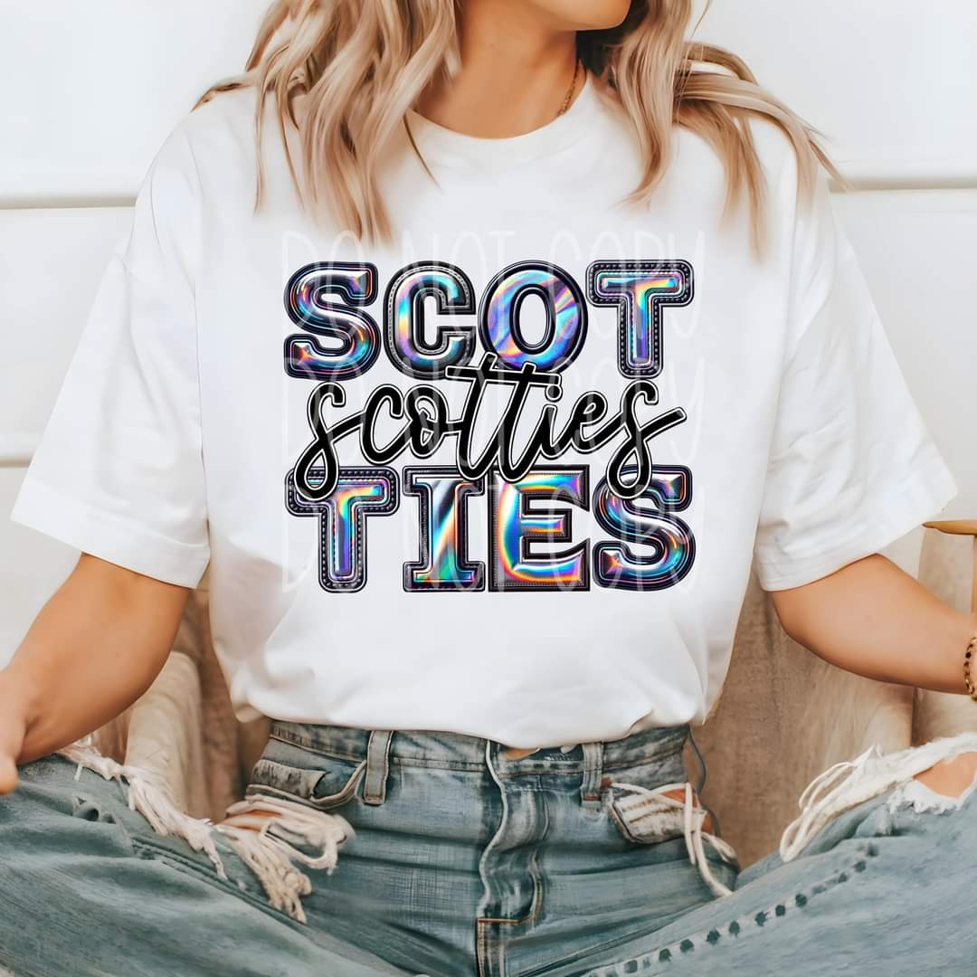 Scotties holographic 45516 DTF TRANSFER