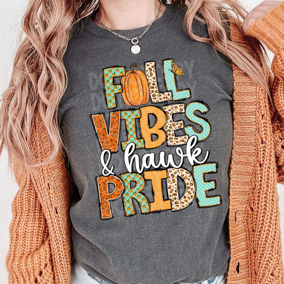 Fall vibes & hawk pride 45584 DTF transfer