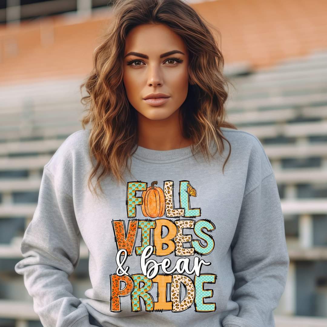 Fall vibes & bear pride 45591 DTF transfer