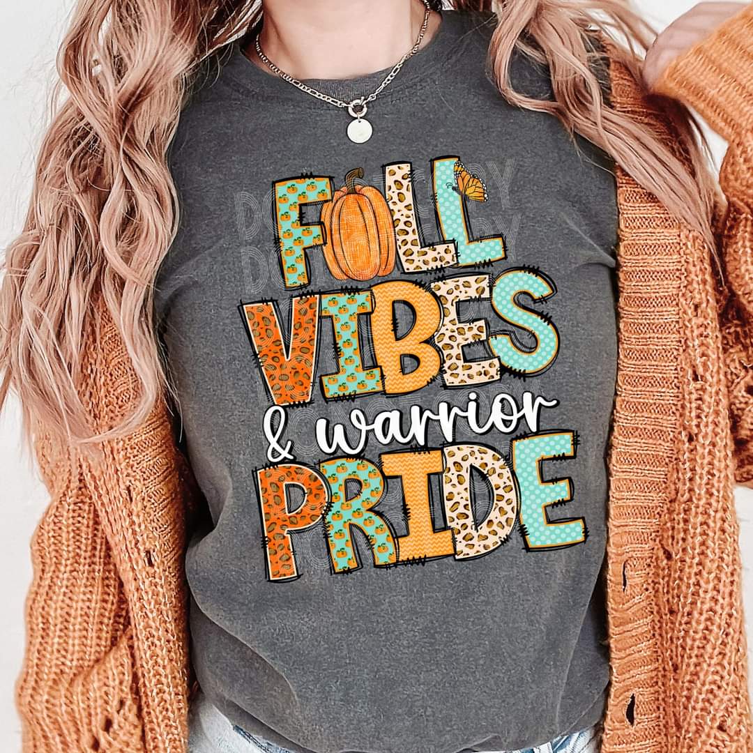 Fall vibes & warrior pride 45574 DTF transfer