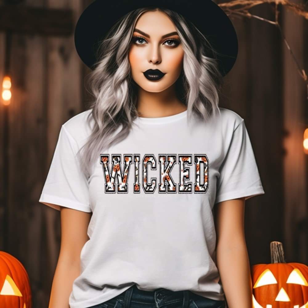 Wicked halloween font 45630 DTF transfer